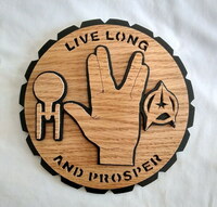 Bob Bakshis - Live Long & Prosper Plaque