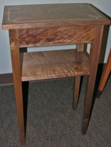 Ed Buhot: Walnut Table with Inlay