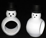 Charlie Scheffel - Snowmen Napkin Rings