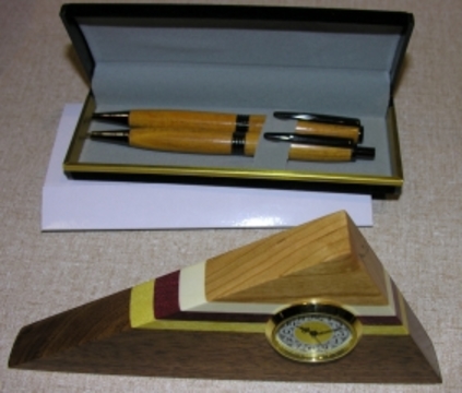 Ken Everett: Desk Clock & Pen Set