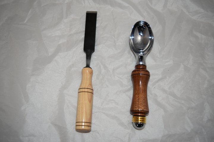 Tom Olson: Chisel Handle & Ice cream Scoop