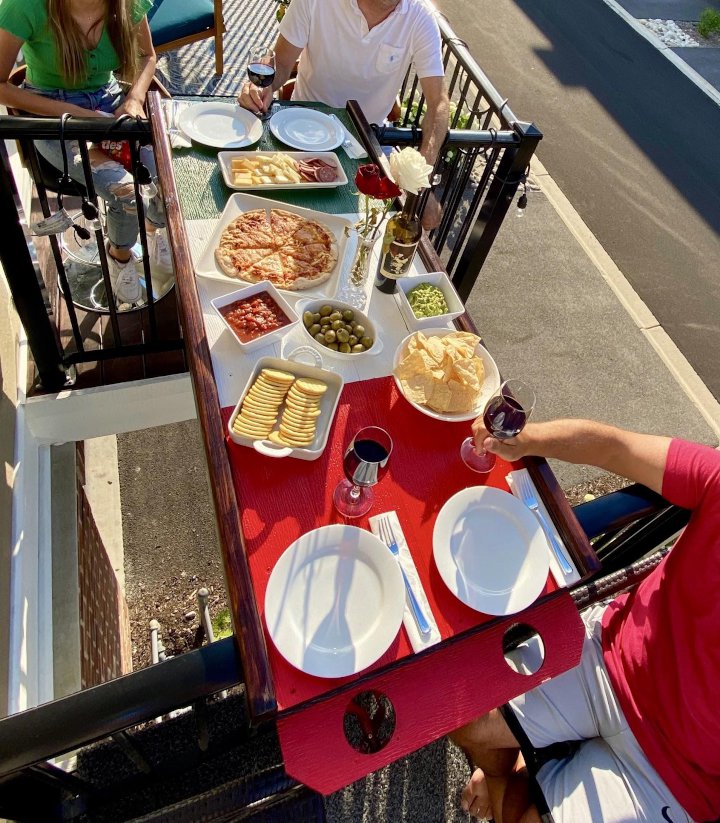 Paul Colombo: Balcony Tray Table (Pandemic Project)