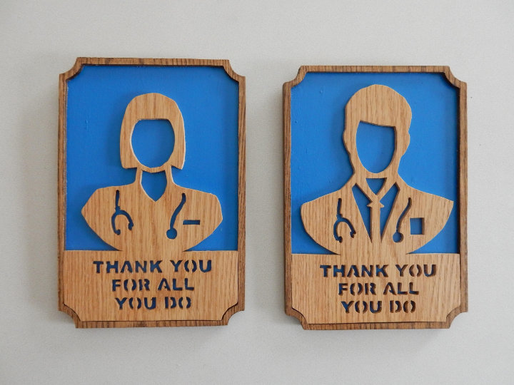 Medical Thank You Plaques - 7"x10":  Robert Bakshis