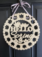  "Hello Spring" Door Decoration -  Bruce Metzdorf