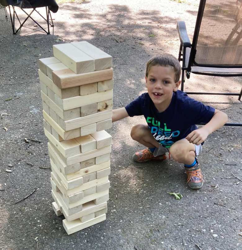 Giant Jenga: Bruce Metzdorf