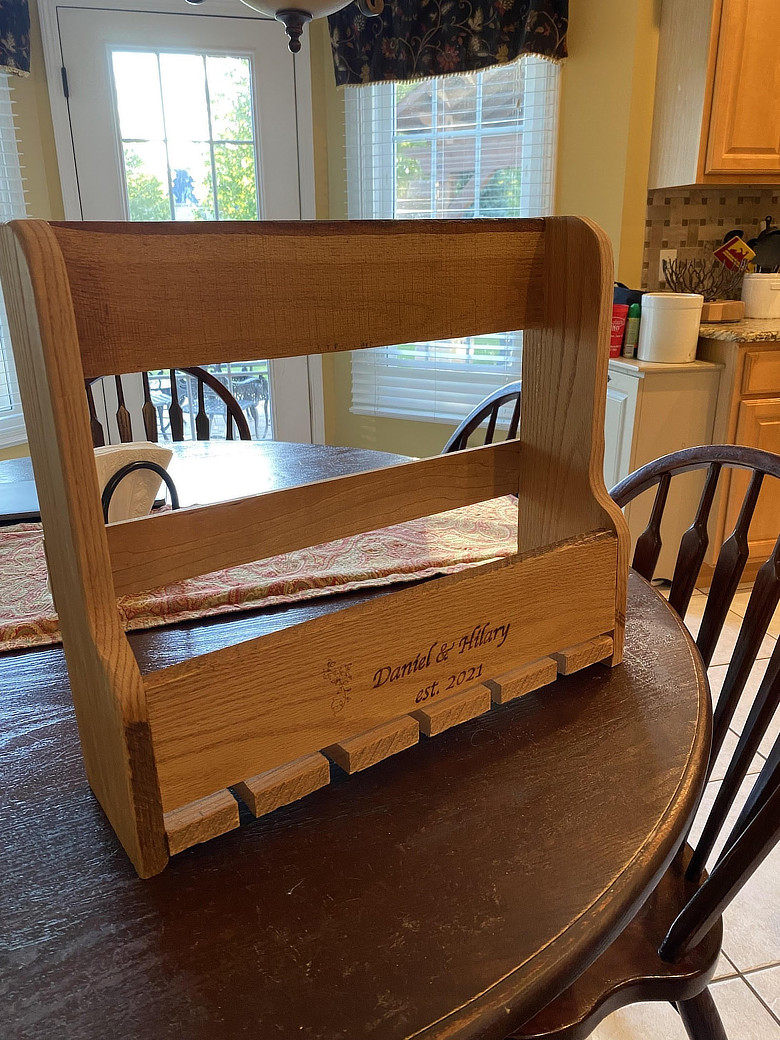Wall Hanging Wine Shelf with glass storage: Patrick Kirchner