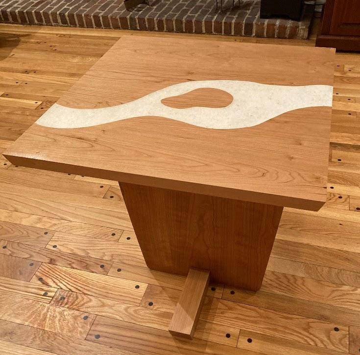 George Rodgers: Nakashima style corner table