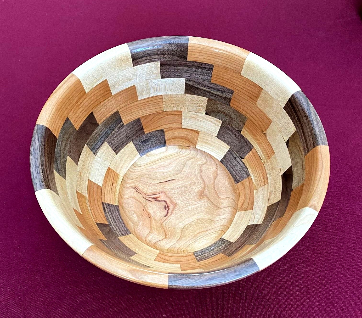 James Simnick - Segmented Bowl 10” Diameter 6” high