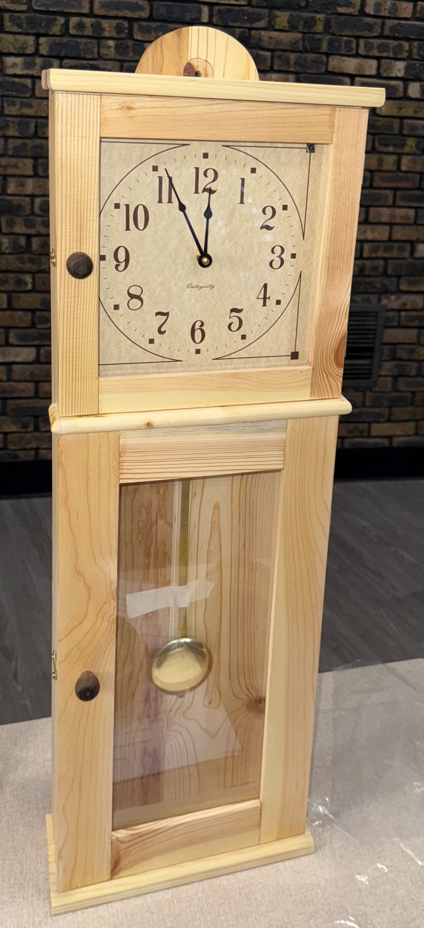 Bob Paolicchi: Prototype 1840’s Quaker wall clock