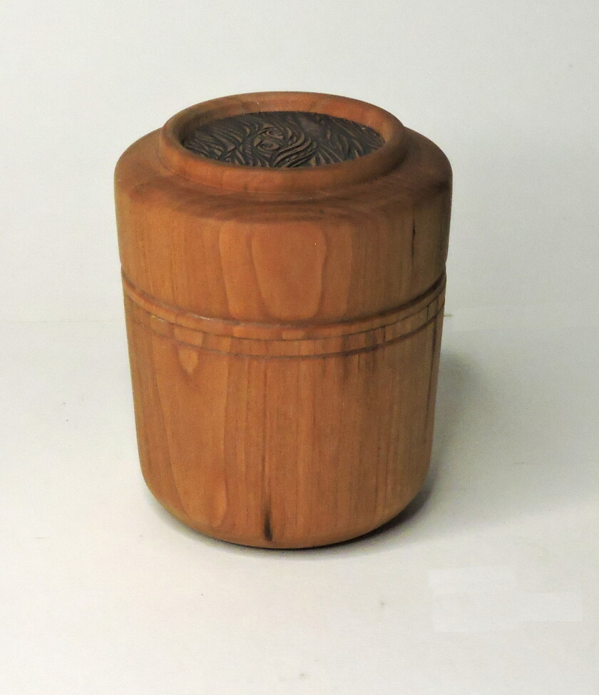Jeff Kramer: Turned Box w/embedded medallion